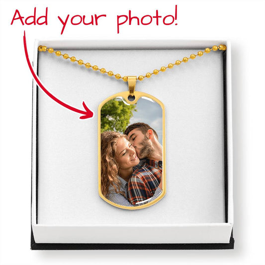 Custom Photo Dog Tag Necklace